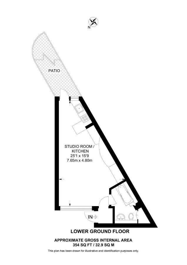 Studio Apartment - Entire Lower Ground Floor - Only 7 Mins Walk Kings Cross St Pancras Station London Exterior photo